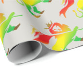 軽い背景のラスタ色のJudahのライオン ラッピングペーパー (ロールコーナー)