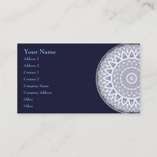 軽い薄片の曼荼羅 • 名刺 (正面)