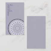軽い薄片の曼荼羅 • 縦の名刺 名刺 (正面/裏面)