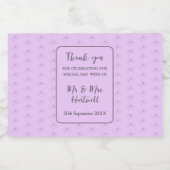 軽い薄紫ミニリカーボトルラベルのAnemone~ リキュールボトルラベル (シングルラベル)