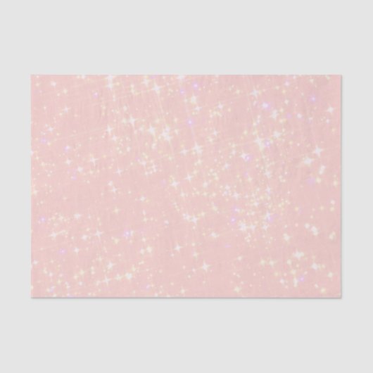 軽い赤面のピンクのきらめくティッシュペーパー 薄葉紙 (正面)