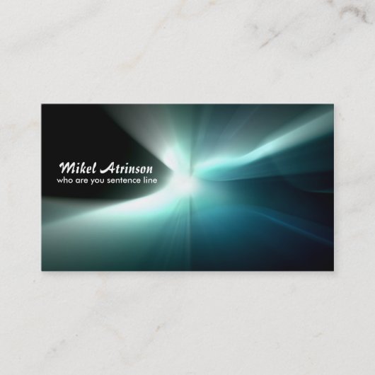 軽い輝やきの名刺 名刺 (正面)