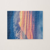 軽い部分のコロラド州のロッキー山脈の日没の波 ジグソーパズル (横)