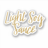 軽い醤油保管シール シール (正面)