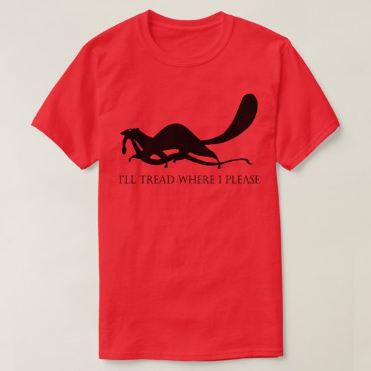 軽い針を踏む所が悪い Tシャツ (デザイン正面)