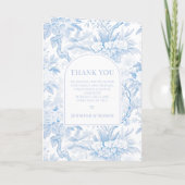 軽い青の陳腐な磁器結婚の折り畳み プログラム (裏面)