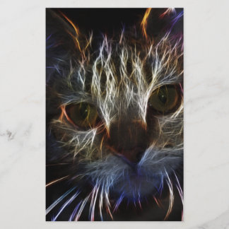 軽い顔で作られた猫アート – ゴシック