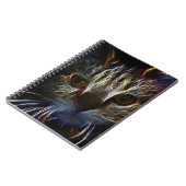 軽い顔で作られた猫アート – ゴシック ノートブック (左側)