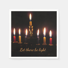 軽い（ユダヤ教）メノラーハヌッカカクテルニンキン スタンダードカクテルナプキン