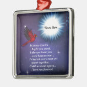 軽い(鳥)ショウジョウコウカンチョウに メタルオーナメント (左)