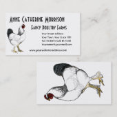 軽いBrahmaのオンドリのヴィンテージの国のクラシック 名刺 (正面/裏面)