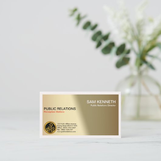 軽いPR活動への芸術的なクリエイティブ 名刺 (スタンド正面)