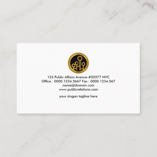 軽いPR活動への芸術的なクリエイティブ 名刺 (裏面)