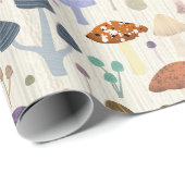 軽くて可愛いキノコ ラッピングペーパー (ロールコーナー)