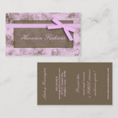 軽くて柔らかいピンクのToileのフランスのな生地の名刺 名刺 (正面/裏面)