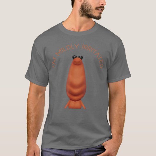 軽くイラッとするマーカス・ザ・ワーム おもしろミーム 婦人 Tシャツ (正面)