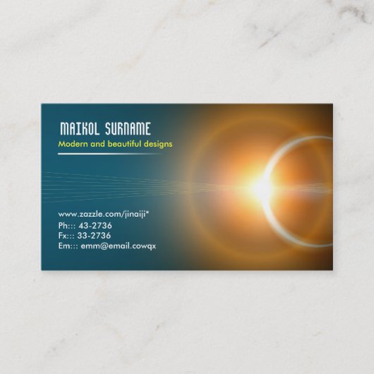 軽くエレガントな名刺 名刺 (正面)