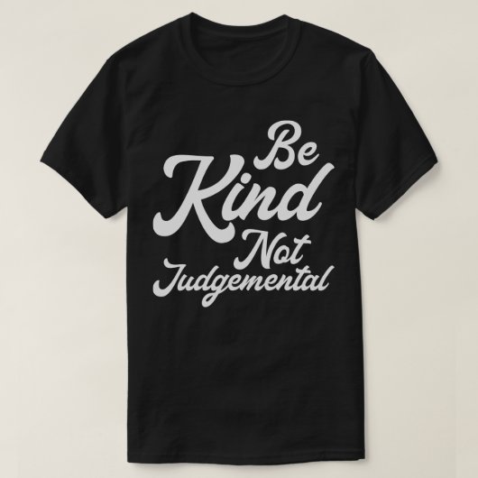 軽く判断しない Tシャツ (デザイン正面)