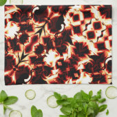 軽く彫刻された形状の大規模な鏡像化 キッチンタオル (折り畳み)