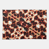 軽く彫刻された形状の大規模な鏡像化 キッチンタオル (横)