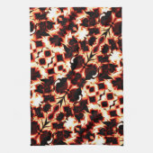 軽く彫刻された形状の大規模な鏡像化 キッチンタオル (縦)