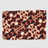 軽く彫刻された形状の大規模な鏡像化 ゴルフタオル (横)