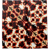 軽く彫刻された形状の大規模な鏡像化 シャワーカーテン (正面)