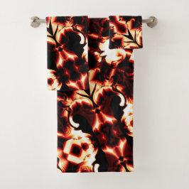 軽く彫刻された形状の大規模な鏡像化 バスタオルセット