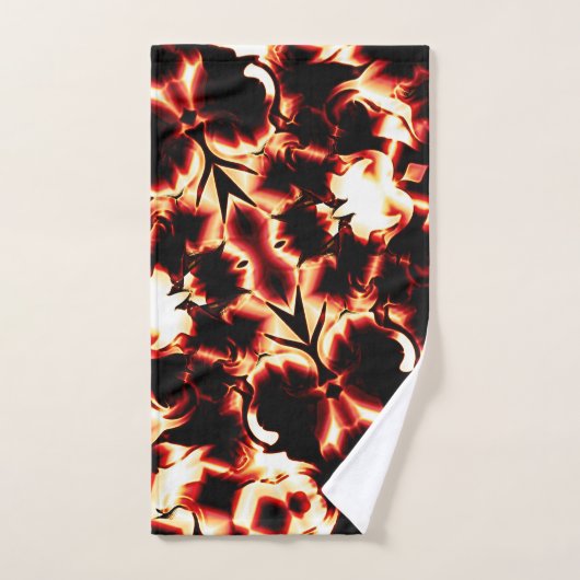 軽く彫刻された形状の大規模な鏡像化 バスタオルセット (ハンドタオル)