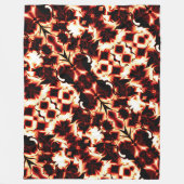 軽く彫刻された形状の大規模な鏡像化 フリースブランケット (正面)