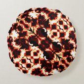 軽く彫刻された形状の大規模な鏡像化 ラウンドクッション (正面)