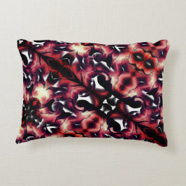 軽く彫刻された白の大きな鏡像 アクセントクッション