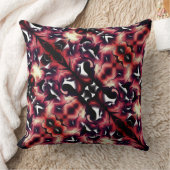 軽く彫刻された白の大きな鏡像 クッション (ブランケット)