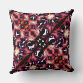 軽く彫刻された白の大きな鏡像 クッション (裏面)