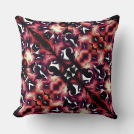 軽く彫刻された白の大きな鏡像 クッション