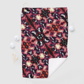 軽く彫刻された白の大きな鏡像 ゴルフタオル (インサイチュ)