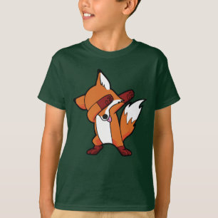 軽く押えるキツネのヒップホップのダンスの軽打 Tシャツ