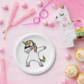 軽く押えるユニコーンの紙皿 ペーパープレート (パーティー)