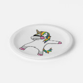 軽く押えるユニコーンの紙皿 ペーパープレート (アングル)