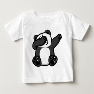 軽く押える動物のパンダ ベビーTシャツ