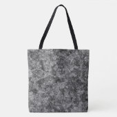 軽く斑点のあるグレーからブラックへのスクラッチ トートバッグ (正面)