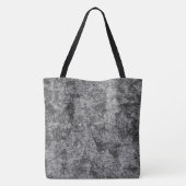 軽く斑点のあるグレーからブラックへのスクラッチ トートバッグ (裏面)