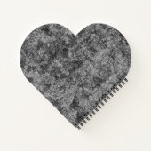 軽く斑点のあるグレーからブラックへのスクラッチ ノートブック (裏面)