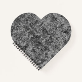 軽く斑点のあるグレーからブラックへのスクラッチ ノートブック