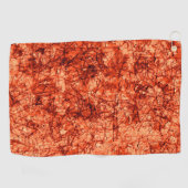 軽く斑点のあるサンゴの傷の傷 ゴルフタオル (横)