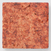 軽く斑点のあるサンゴの傷の傷 ストーンコースター (正面)