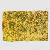 軽く斑点のある黄土の傷の傷 ゴルフタオル (横)