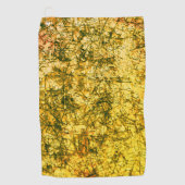 軽く斑点のある黄土の傷の傷 ゴルフタオル (正面)