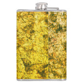 軽く斑点のある黄土の傷の傷 フラスク (裏面)