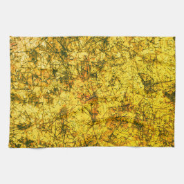 軽く斑点のある黄色画像に傷をつける キッチンタオル